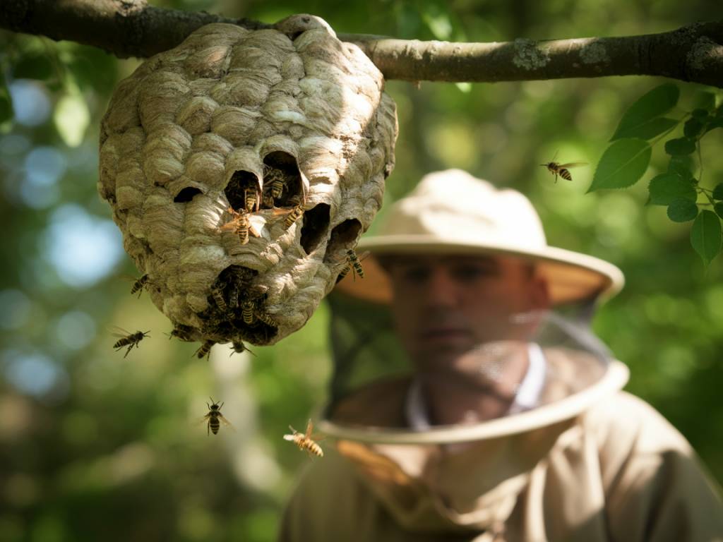 Destruction nid de guêpes