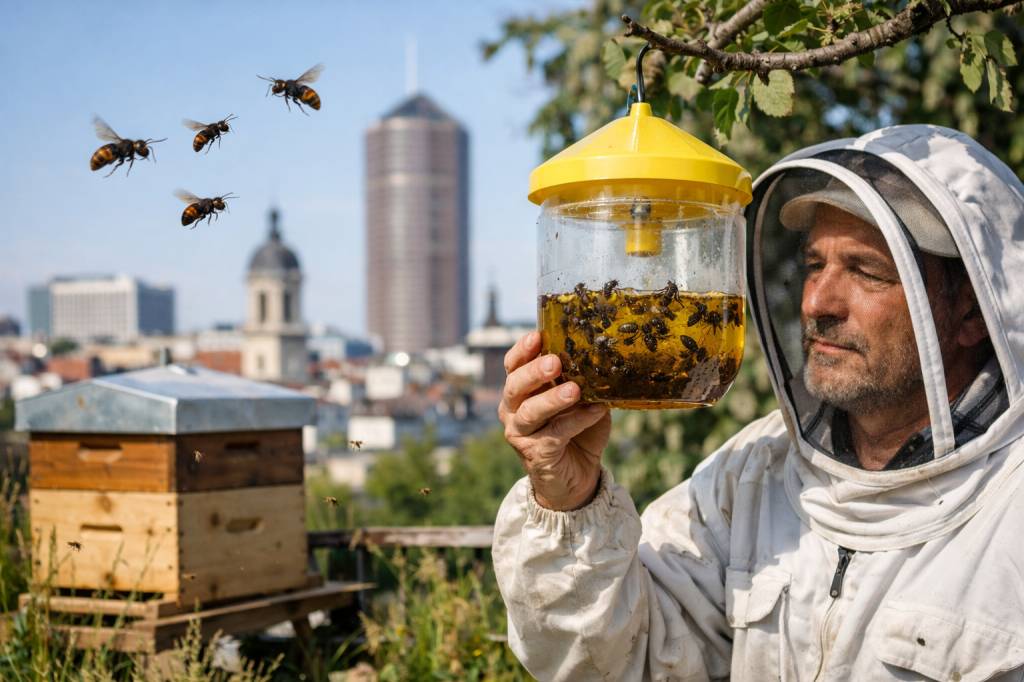 Apiculteur lyon : un allié indispensable face aux frelons asiatiques et aux guêpes en milieu urbain