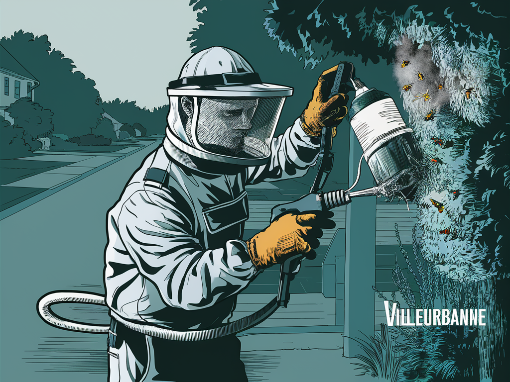 Techniques de destruction nid de guêpes Villeurbanne sans risques