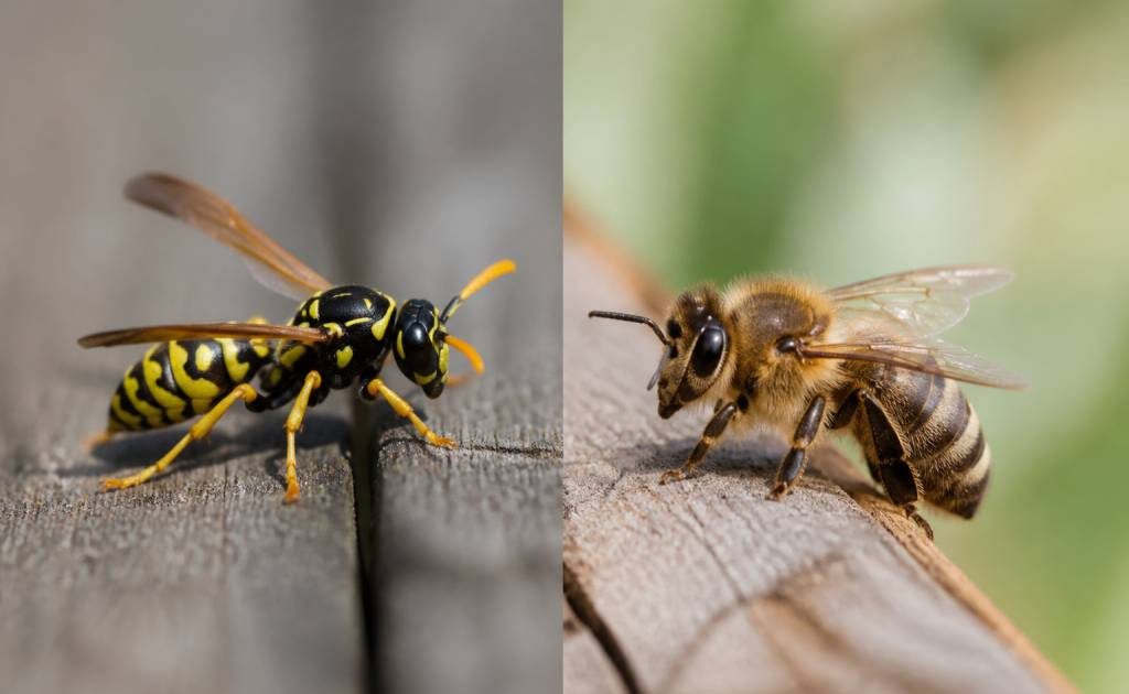 Quelle est la différence entre une guêpe et une abeille