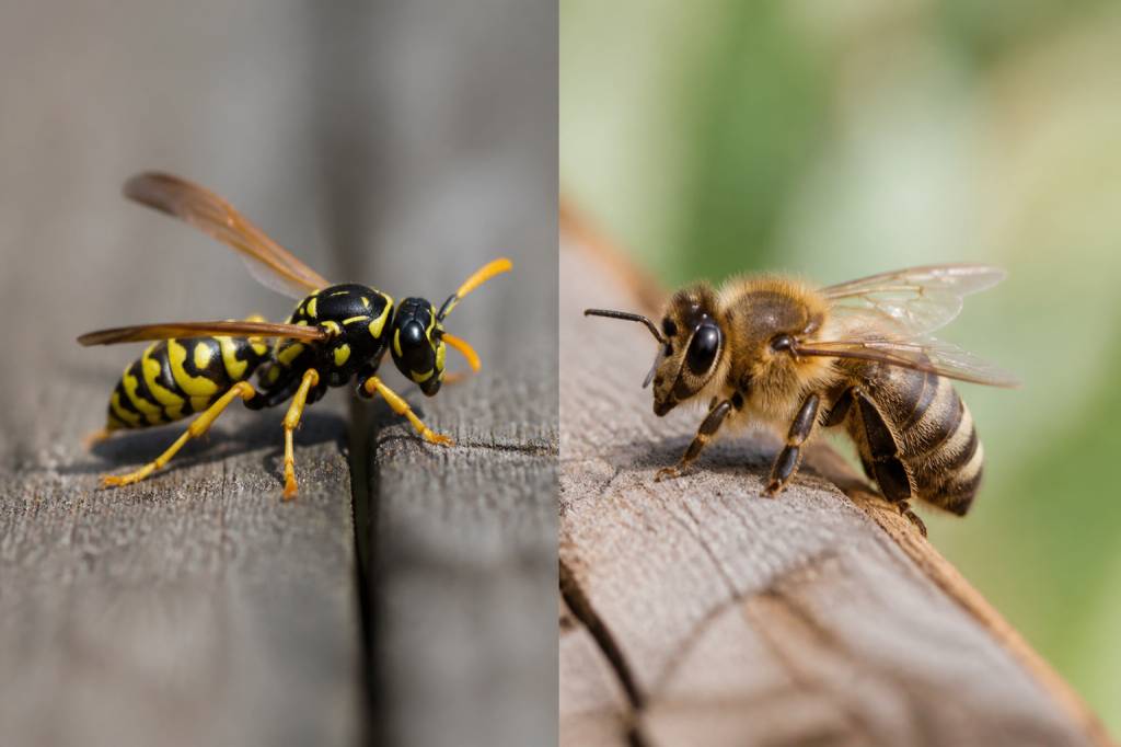 Quelle est la différence entre une guêpe et une abeille