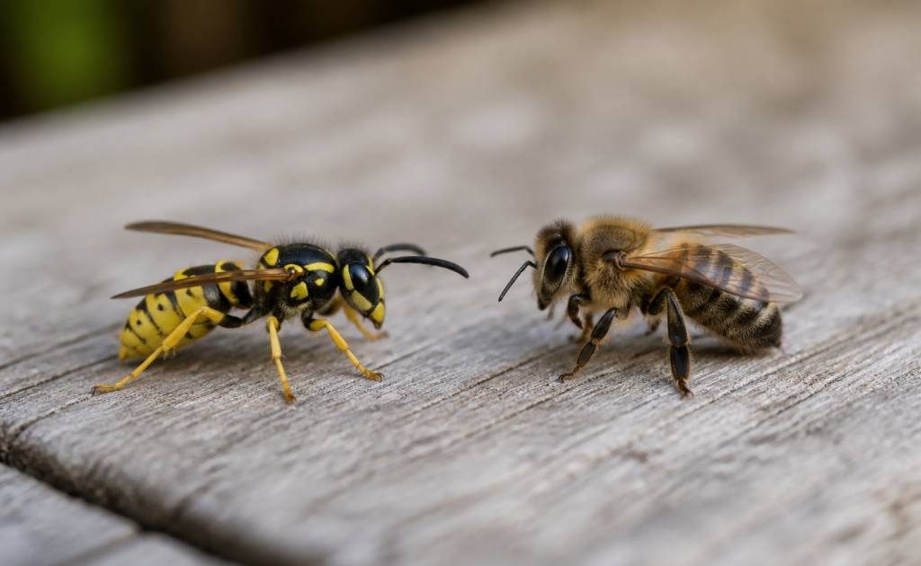 Différence entre une guêpe et une abeille : comment les reconnaître et agir en cas de nid