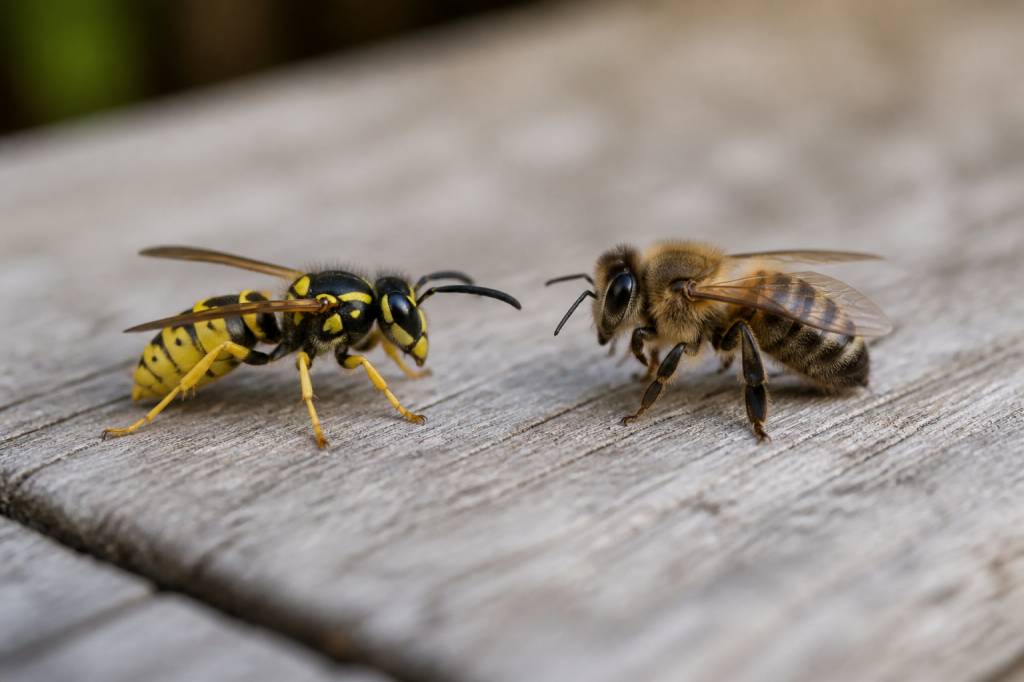 Différence entre une guêpe et une abeille : comment les reconnaître et agir en cas de nid