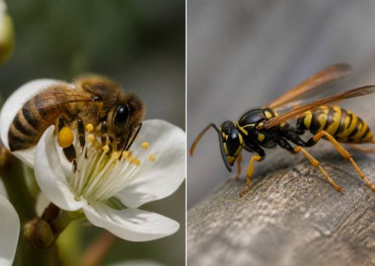 Abeille guepe difference : comment les reconnaître et agir face aux nids
