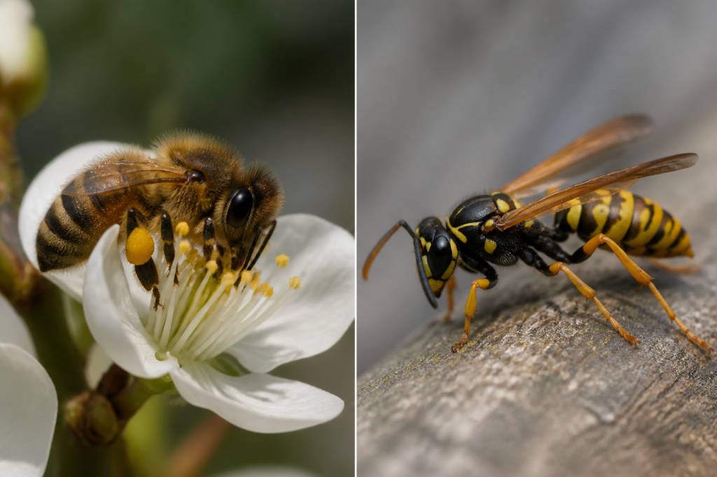 Abeille guepe difference : comment les reconnaître et agir face aux nids