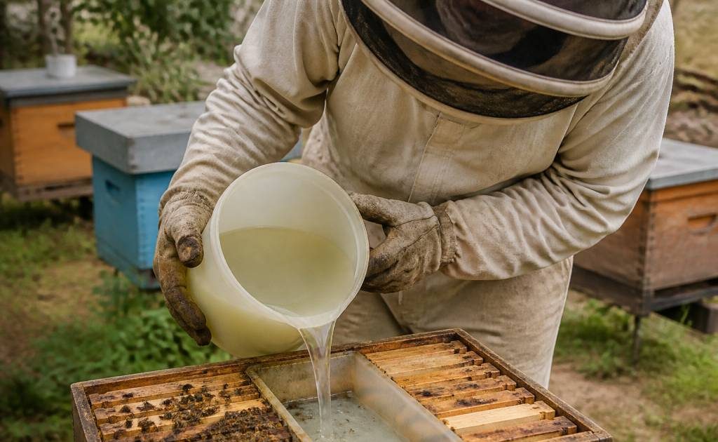 Quand nourrir les abeilles au sirop pour bien préparer la ruche
