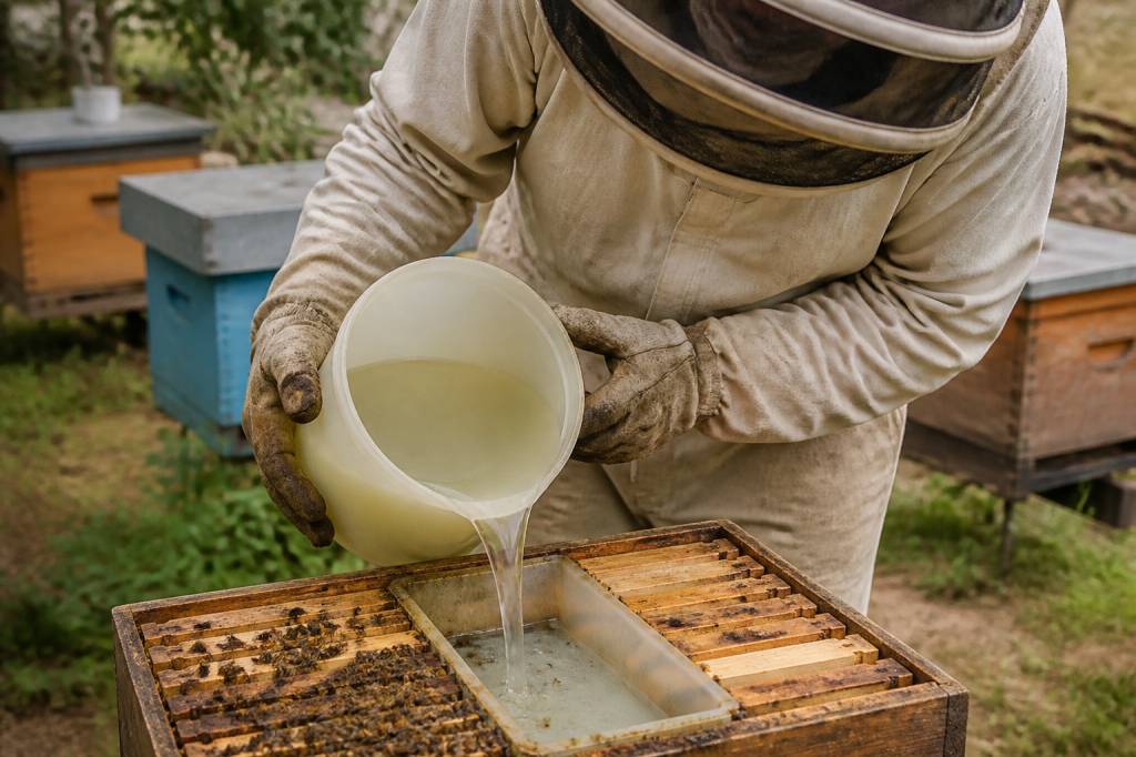 Quand nourrir les abeilles au sirop pour bien préparer la ruche