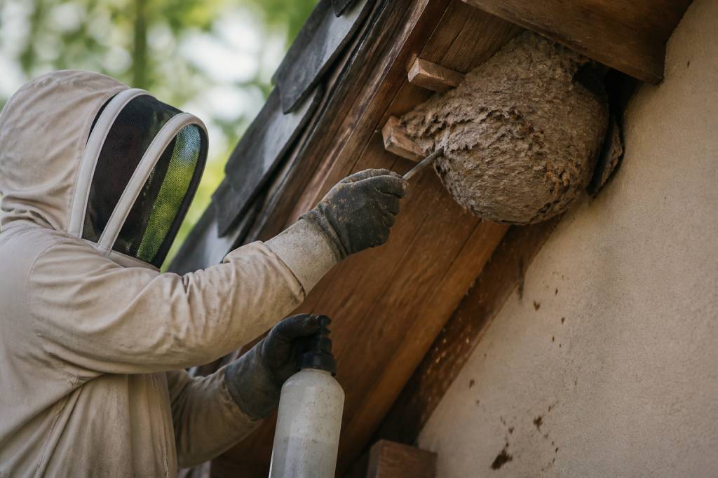 Destruction nid de guepes Corbas : élimination professionnelle des nids de guêpes